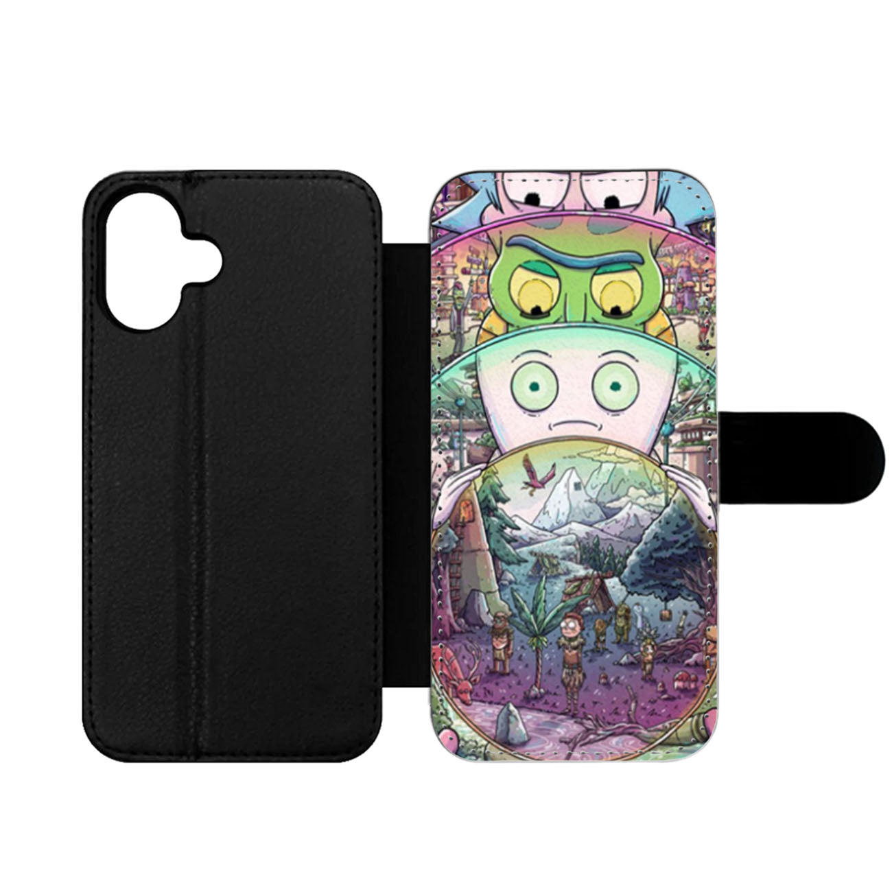 Rick and Morty Miniverse Wallet iPhone Case