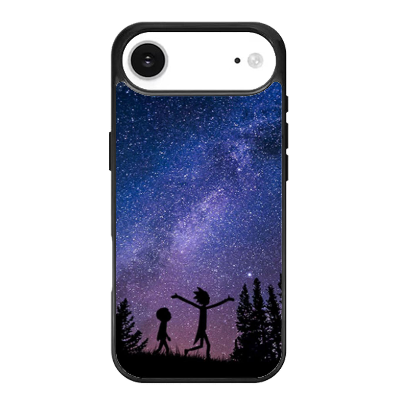 Rick and Morty Silhouette Stargazing iPhone Air Case