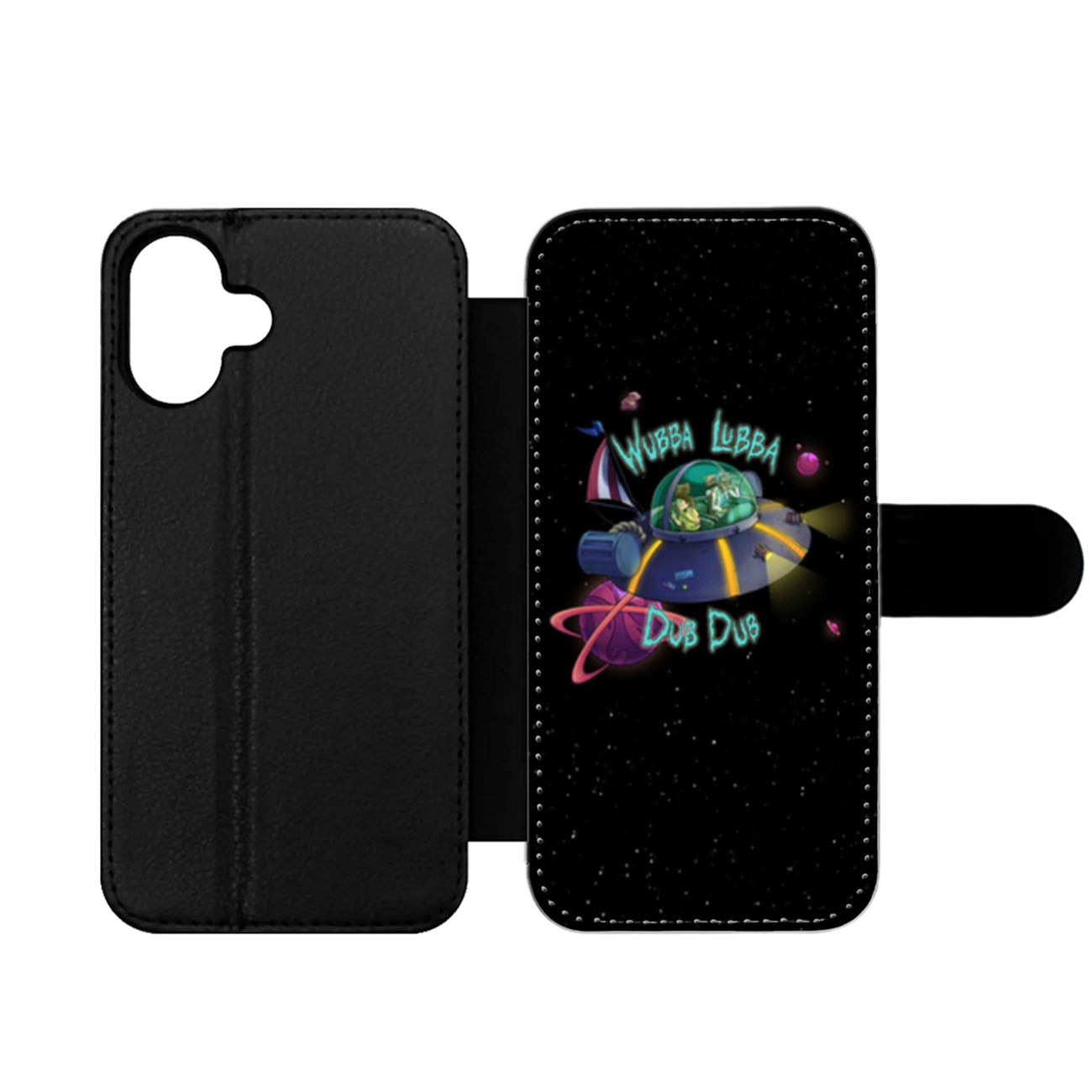 Rick and Morty Wubba Lubba Dub Dub Wallet iPhone Case