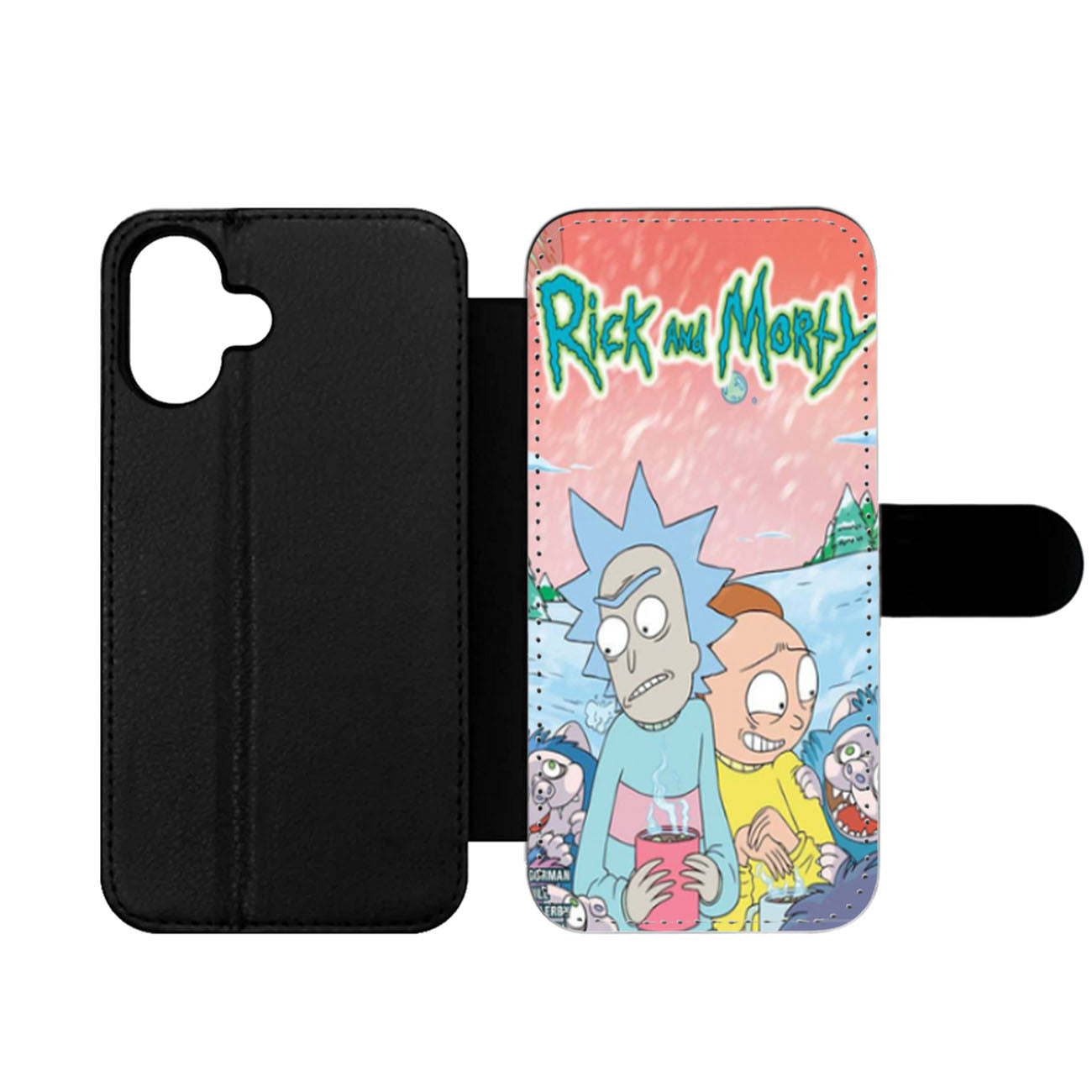 Rick and Morty Wallet iPhone Case