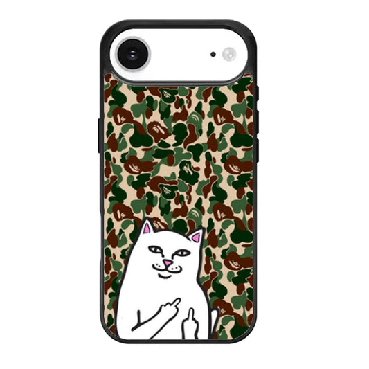 RipNDip Lord Nermal Cat Bape Camo iPhone Air Case