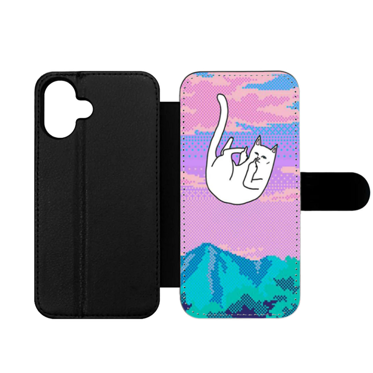 RipNDip Lord Nermal Cat Wallet iPhone Case