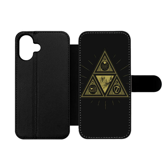 Sacred Triforce Power Wisdom Courage Legend of Zelda Wallet iPhone Case