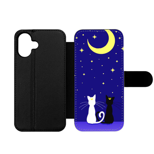 Sailor Moon Luna Artemis Cat Wallet iPhone Case