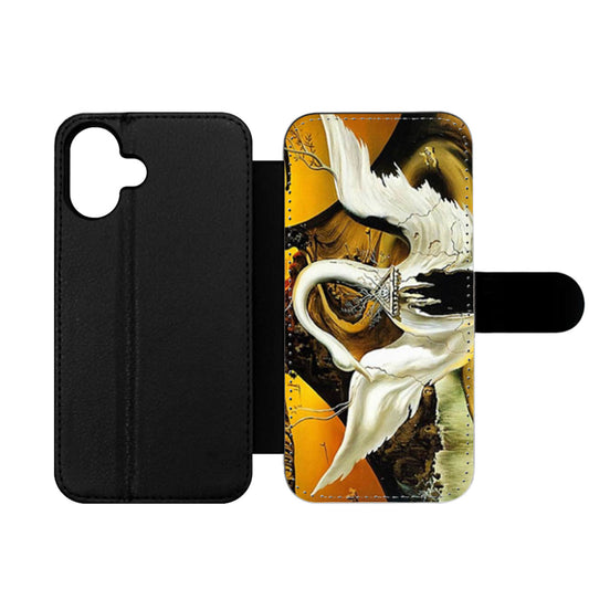 Salvador Dali Winged Swan Ballet Wallet iPhone Case