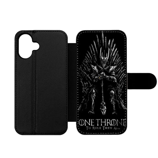 Sauron on iron throne Game of Thrones Wallet iPhone Case