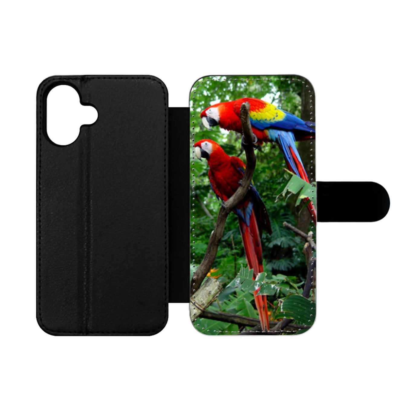 Scarlet Macaw Wallet iPhone Case
