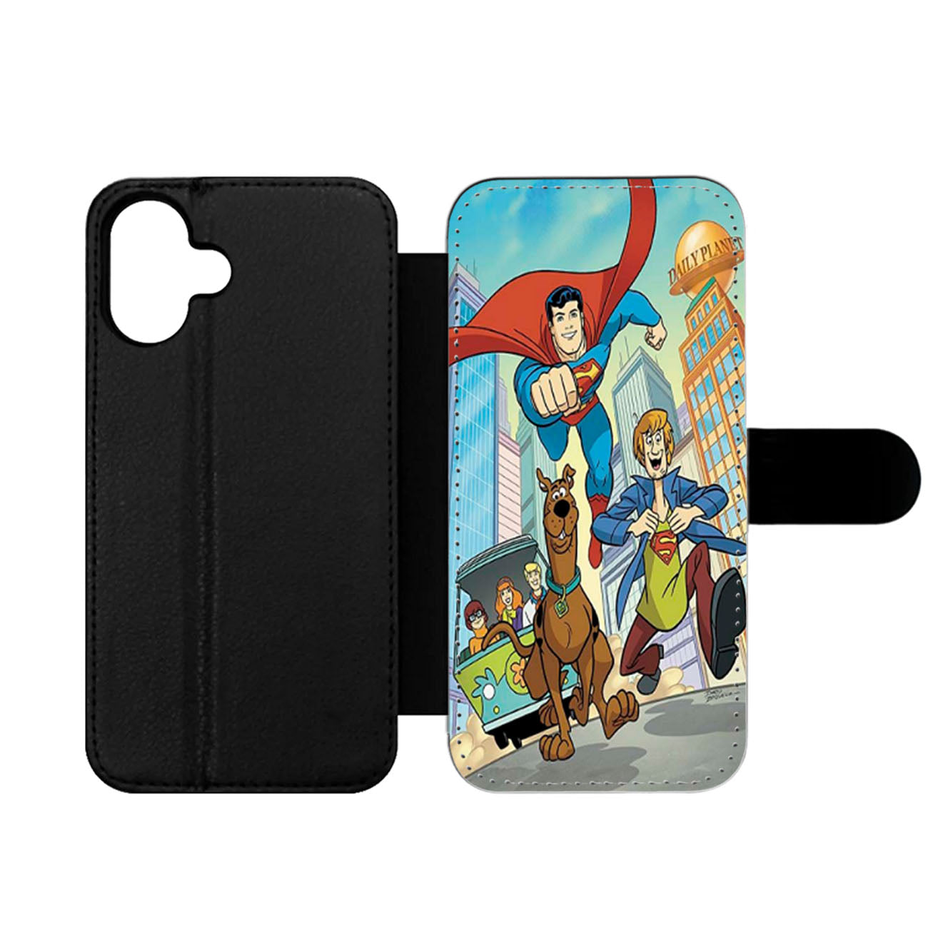 Scooby doo and superman Wallet iPhone Case