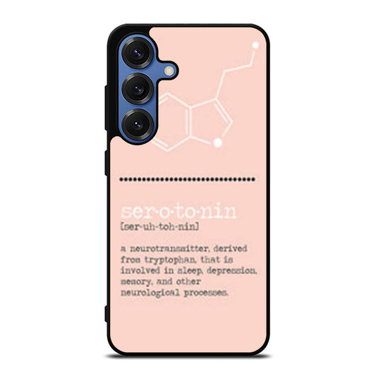 Serotonin Molecule Samsung S25 Ultra Case