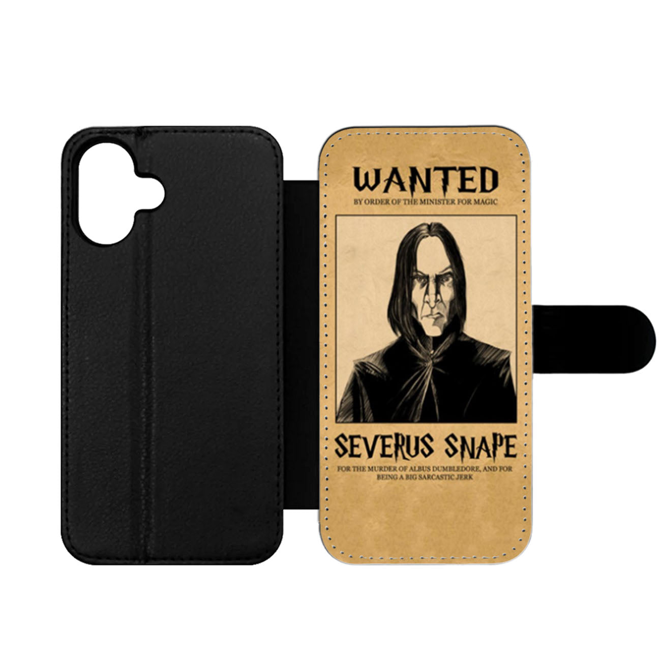 Severus Snape Wanted Poster Wallet iPhone Case