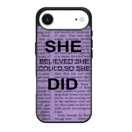 She Believed She Could So She Did iPhone Air Case