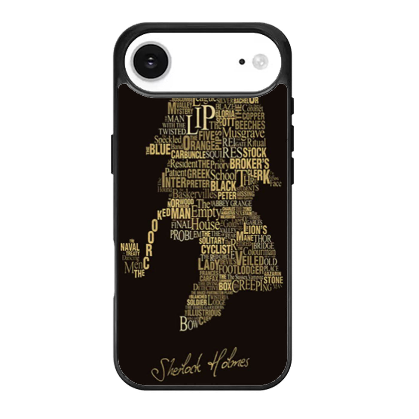 Sherlock Holmes Based Typography iPhone Air Case