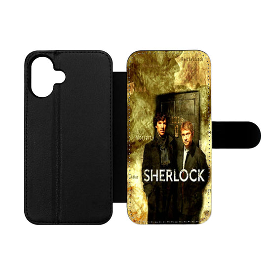 Sherlock Holmes Map Wallet iPhone Case