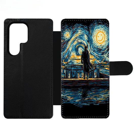 Sherlock Starry Night Wallet Samsung Case
