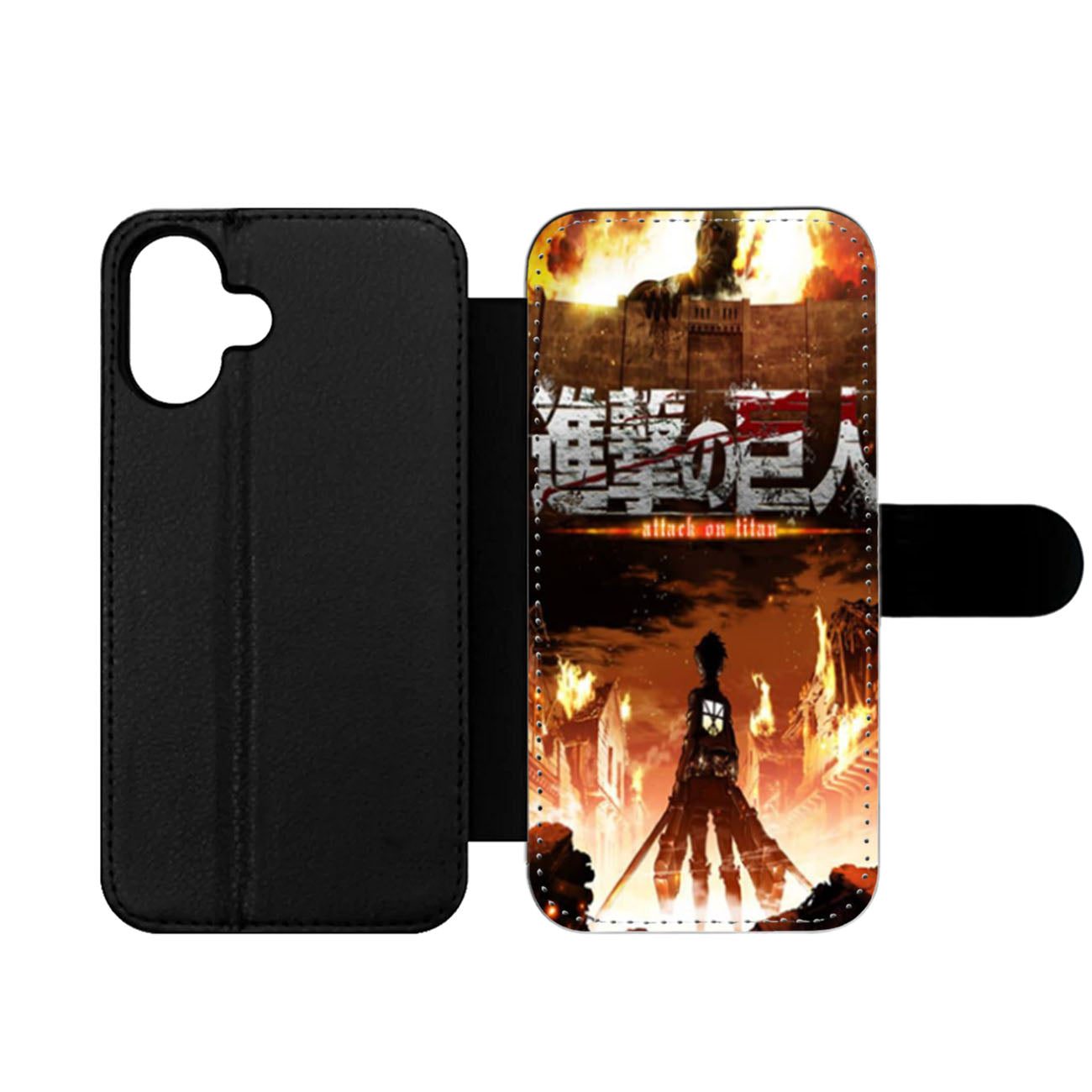 Shingeki No Kyojin Attack on Titans Wallet iPhone Case
