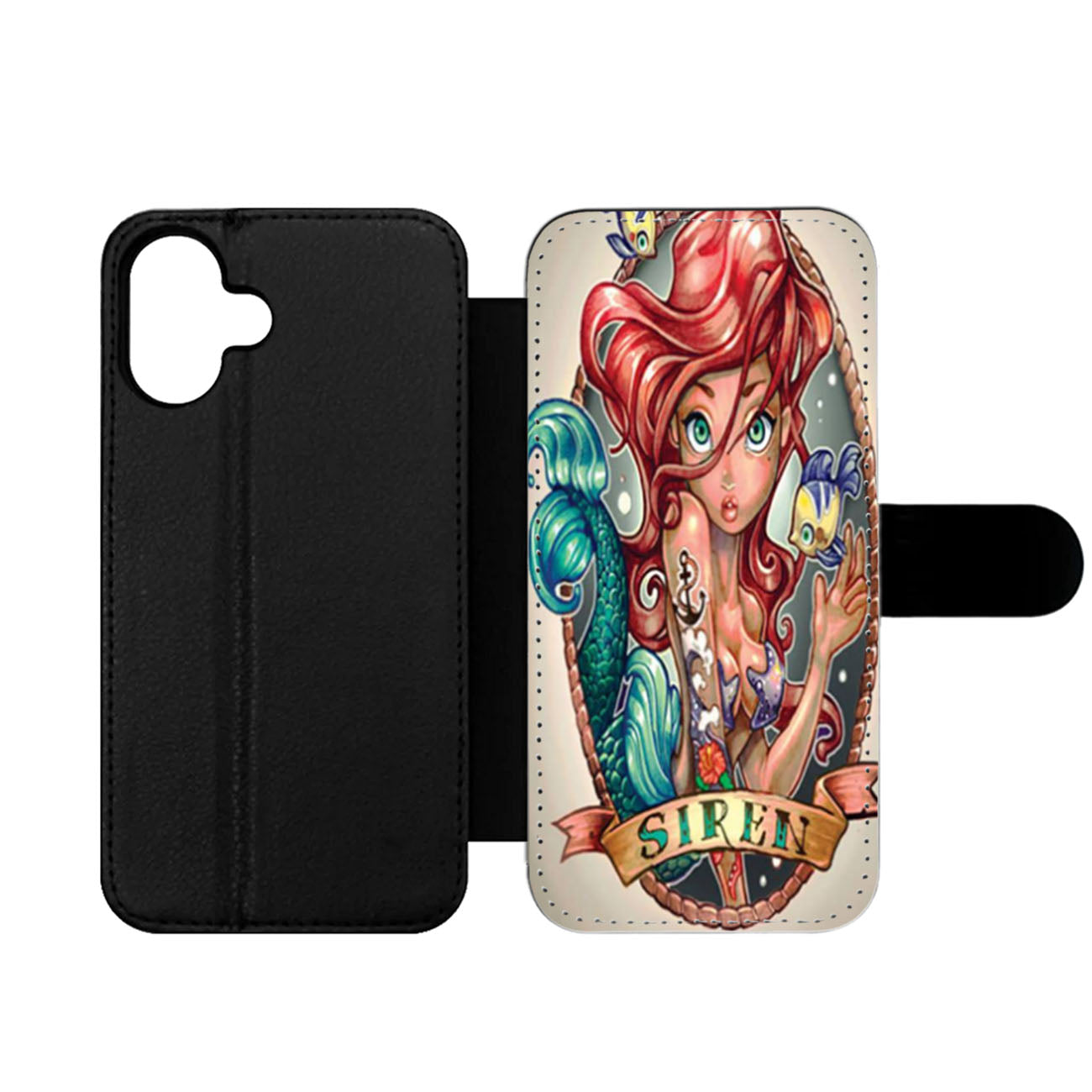 Siren Princess Tattoos Wallet iPhone Case