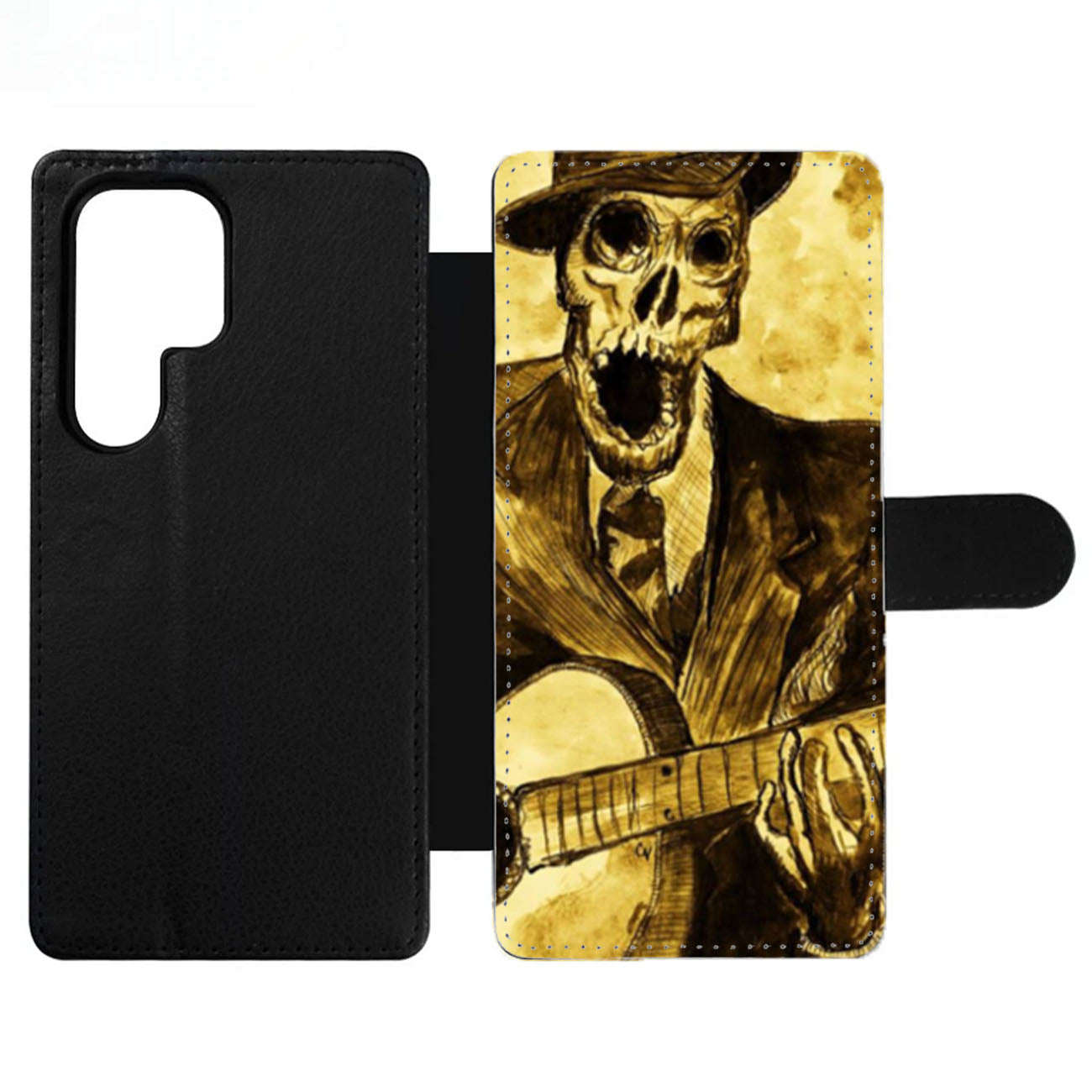 Skeleton Guitar Wallet Samsung Case