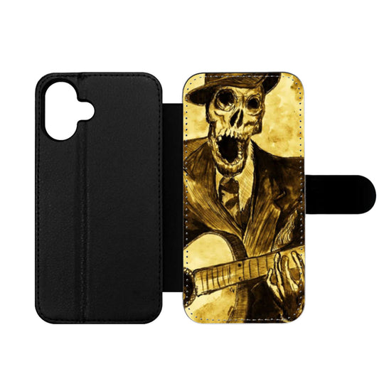 Skeleton Guitar Wallet iPhone Case