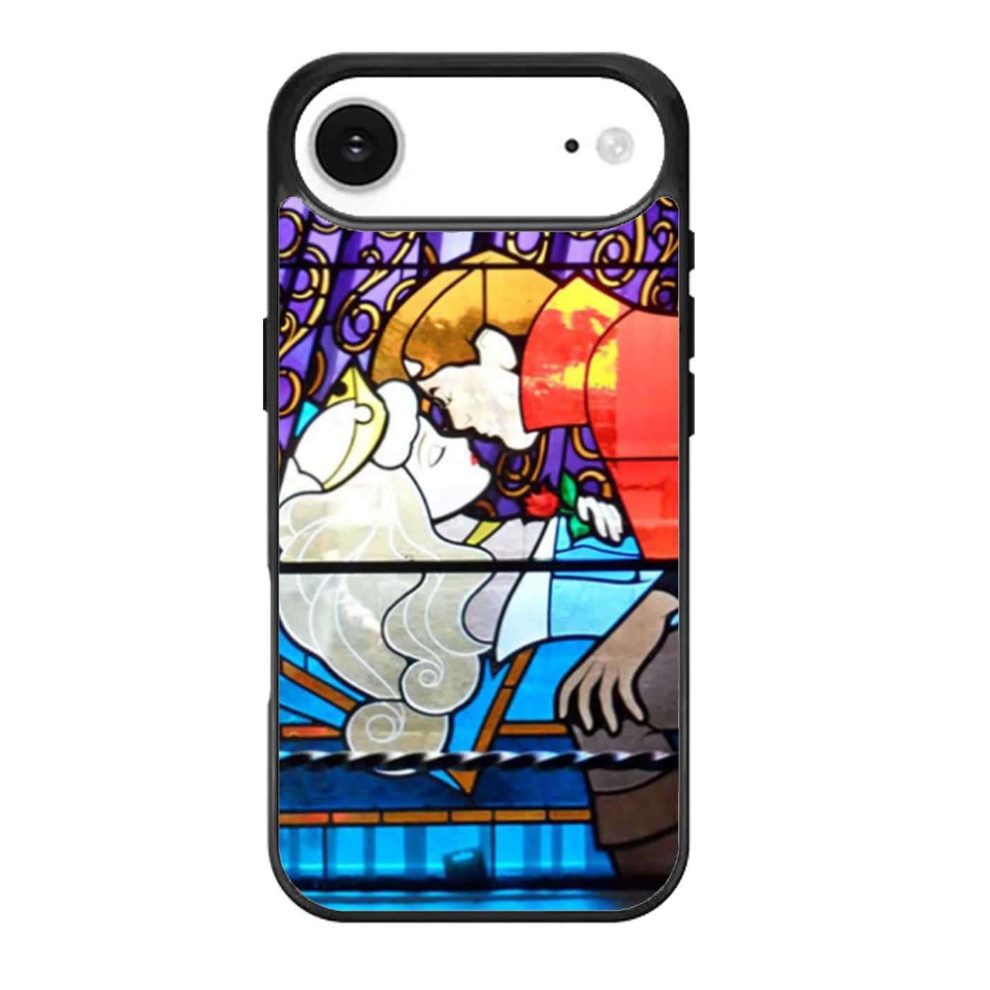 Sleeping Beauty Kiss Stained Glass iPhone Air Case