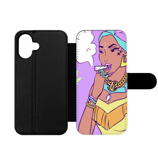 Smoking Princess Disney Wallet iPhone Case