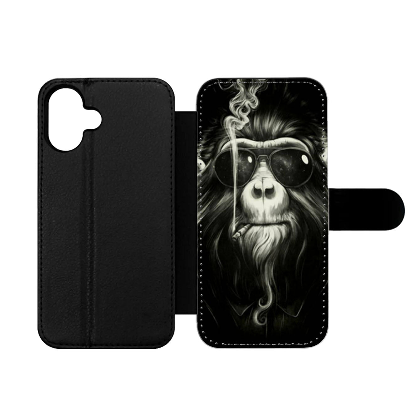 Smoking orangutan Wallet iPhone Case