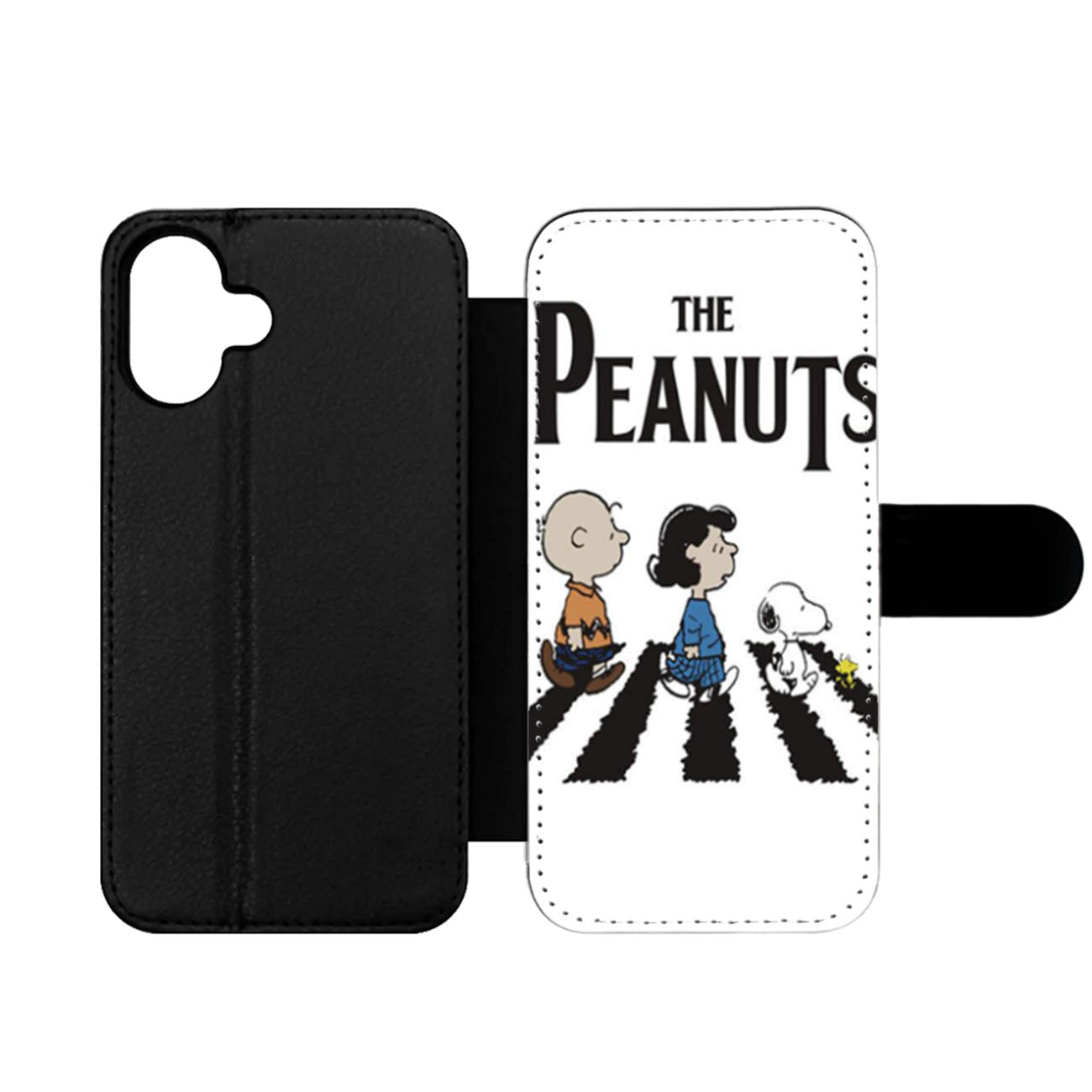 Snoopy Charlie Brown Peanuts Beatles Wallet iPhone Case