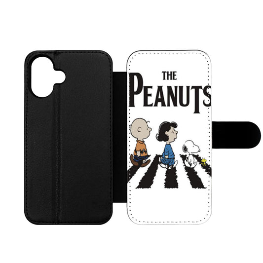 Snoopy Charlie Brown Peanuts Beatles Wallet iPhone Case