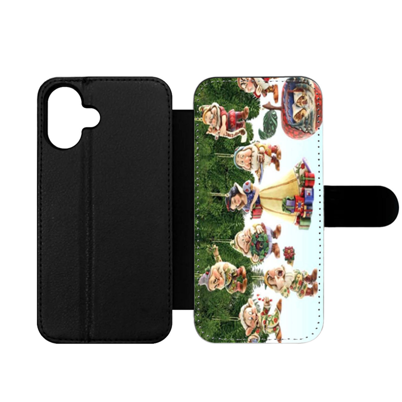Snow White and Seven Dwarves Christmas Wallet iPhone Case