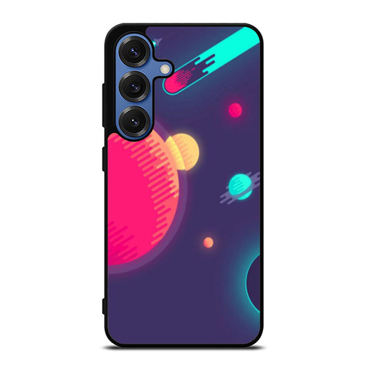 Space Minimal Art Illustration Samsung S25 Ultra Case