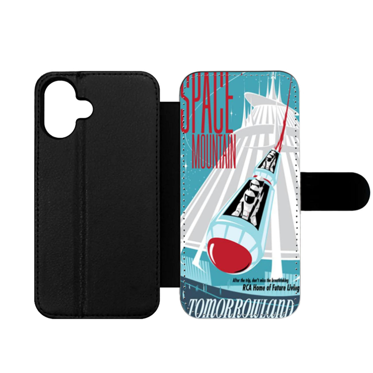 Space Mountain Poster Wallet iPhone Case