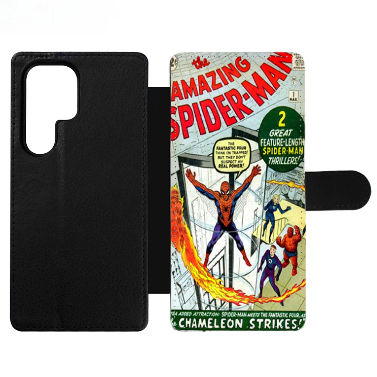Spiderman Comic Wallet Samsung Case