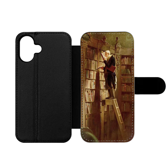 Spitzweg The Bookworm Wallet iPhone Case