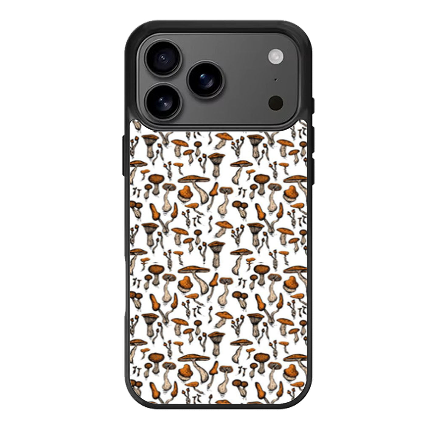 Stacked Mushrooms Pattern iPhone 17 Pro Max Case
