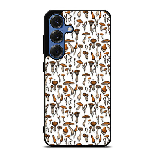 Stacked Mushrooms Pattern Samsung S25 Ultra Case