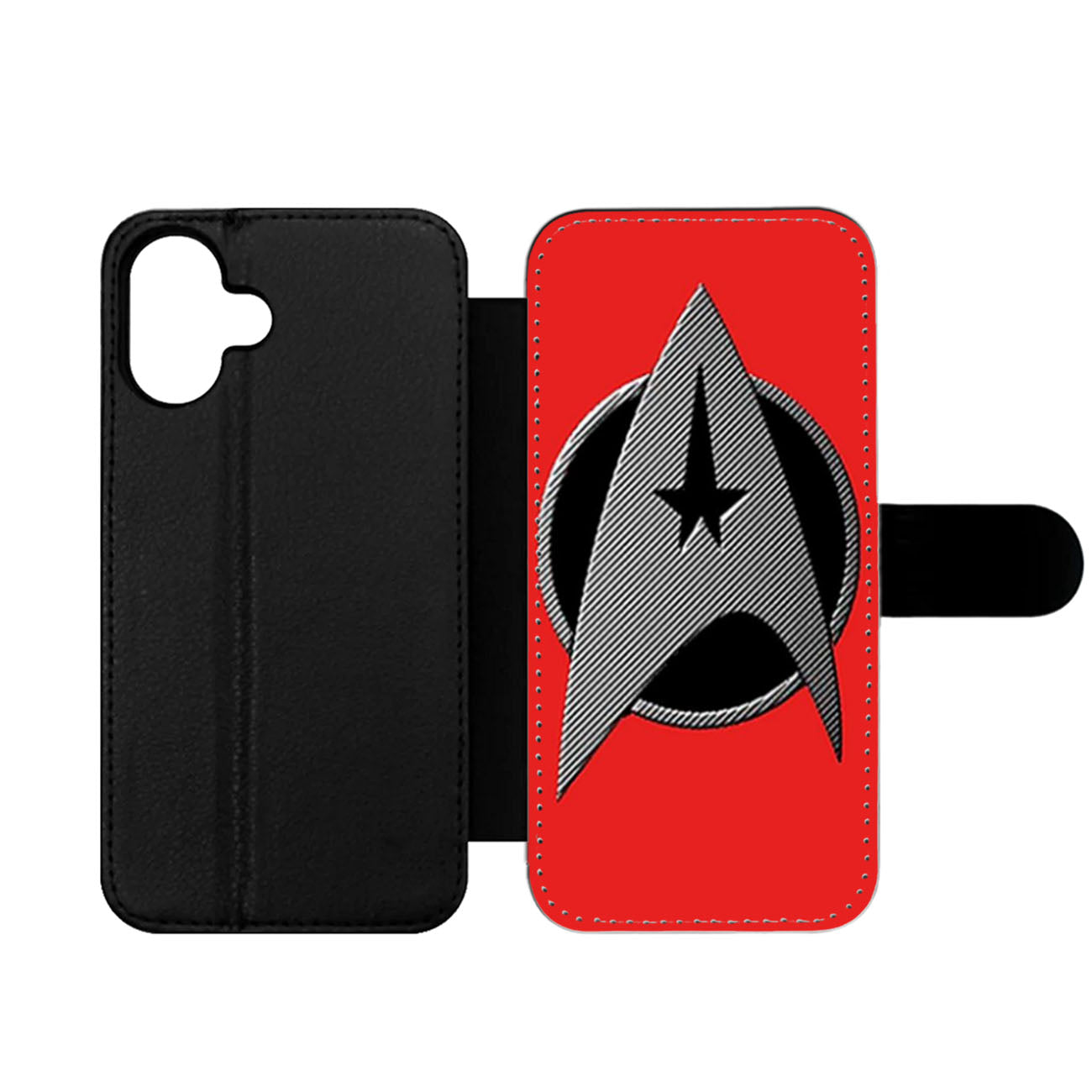 Star Trek Logo Red Wallet iPhone Case