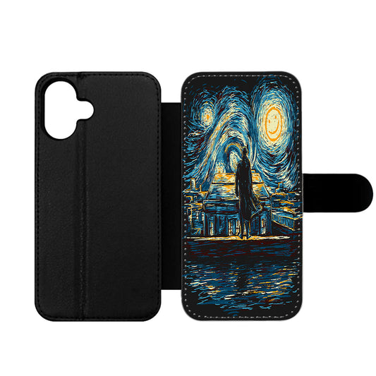 Starry Fall Sherlock Wallet iPhone Case