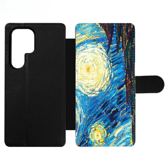 Starry Night Art Wallet Samsung Case