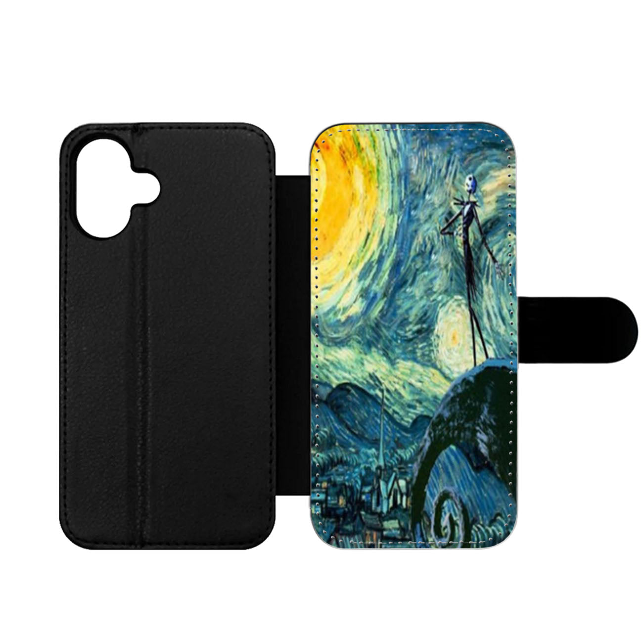 Starry Night Nightmare Before Christmas Wallet iPhone Case
