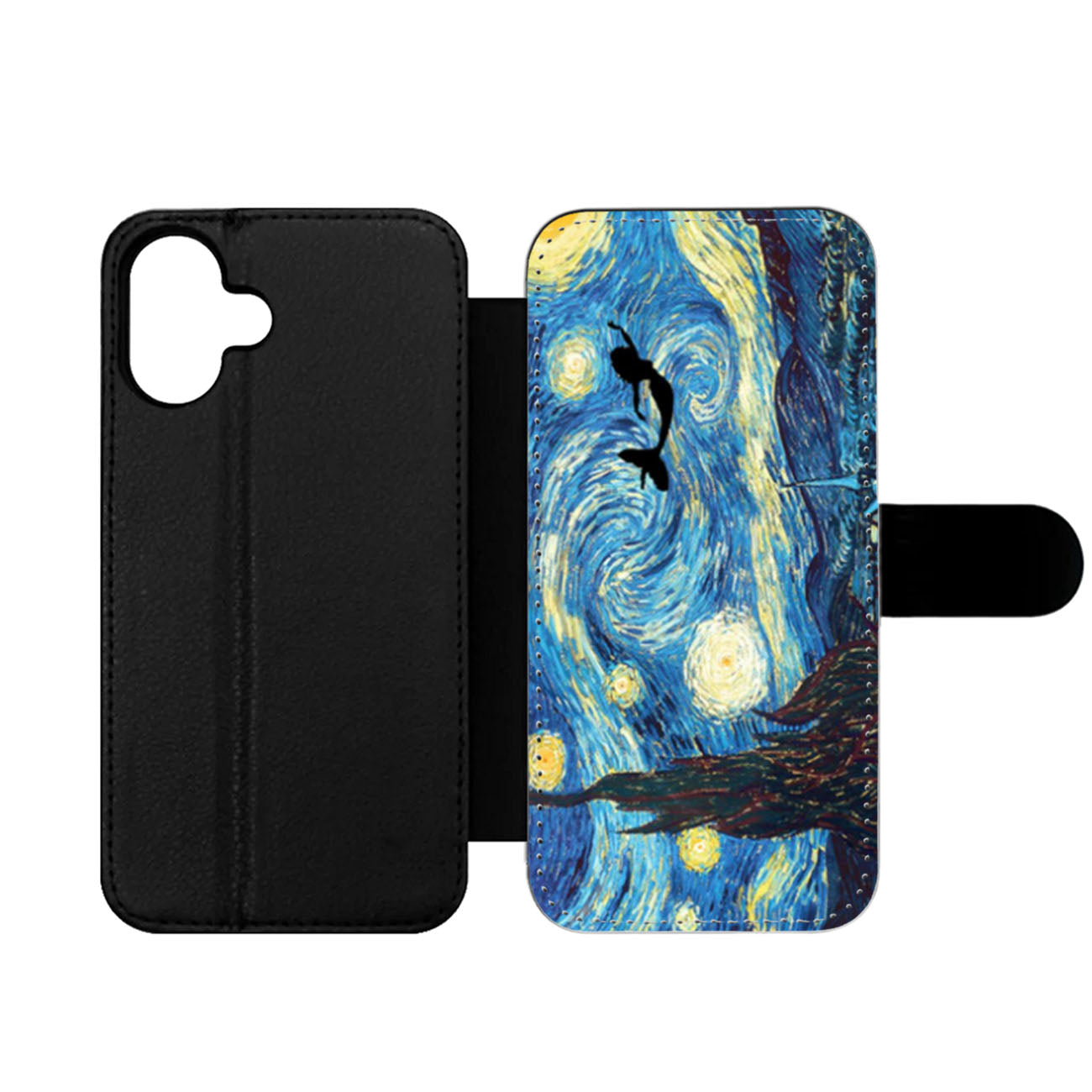 Starry Night and The Mermaid Wallet iPhone Case