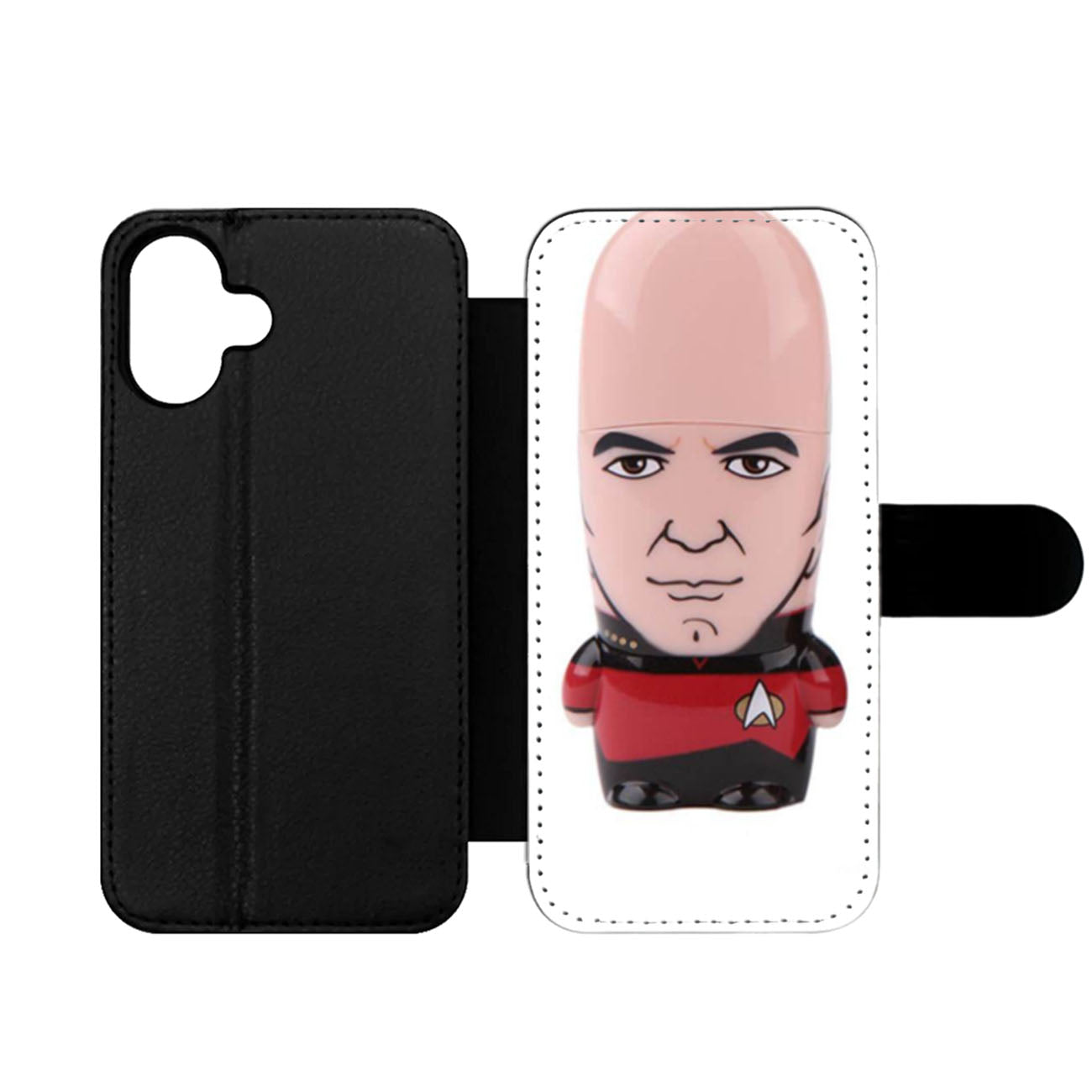 Start Trek Mimobot Captain Picard Wallet iPhone Case