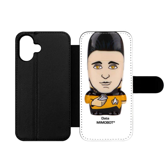 Start Trek Mimobot Data Wallet iPhone Case