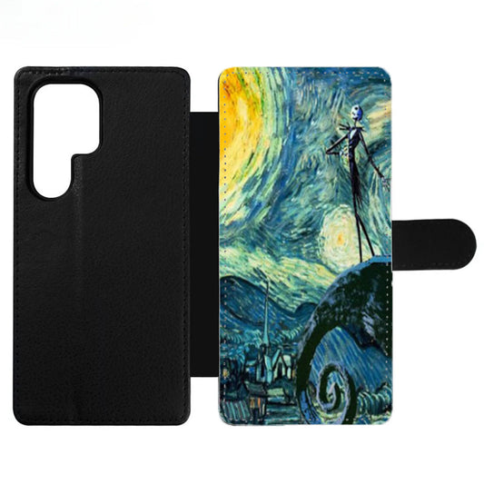 Stary Night Tardis Nightmare Wallet Samsung Case