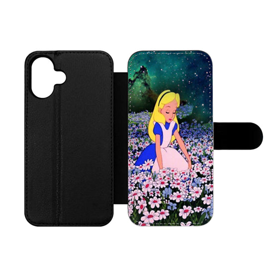 Stay Weird Alice in Wonderland Wallet iPhone Case