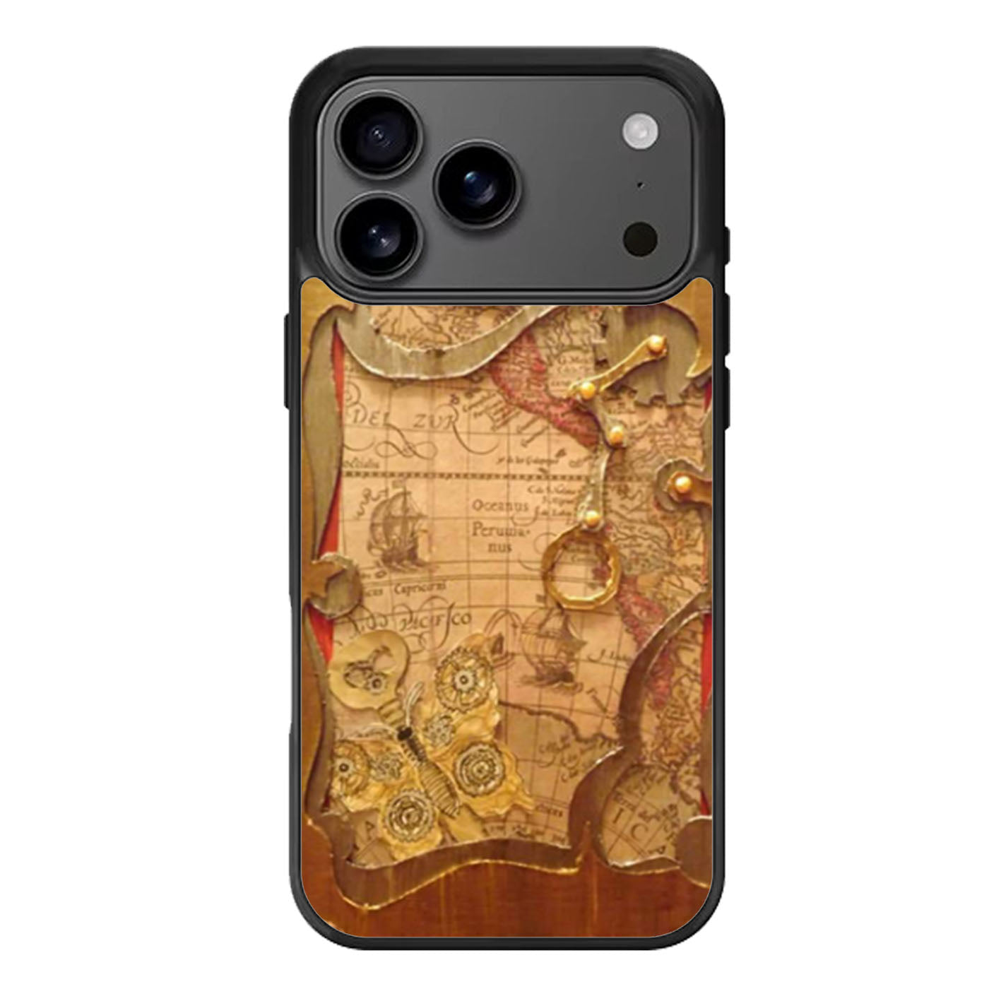 Steampunk Book Cover iPhone 17 Pro Max Case