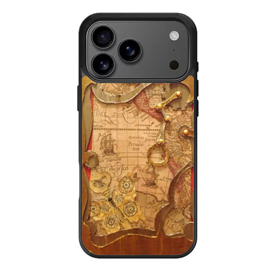 Steampunk Book Cover iPhone 17 Pro Max Case