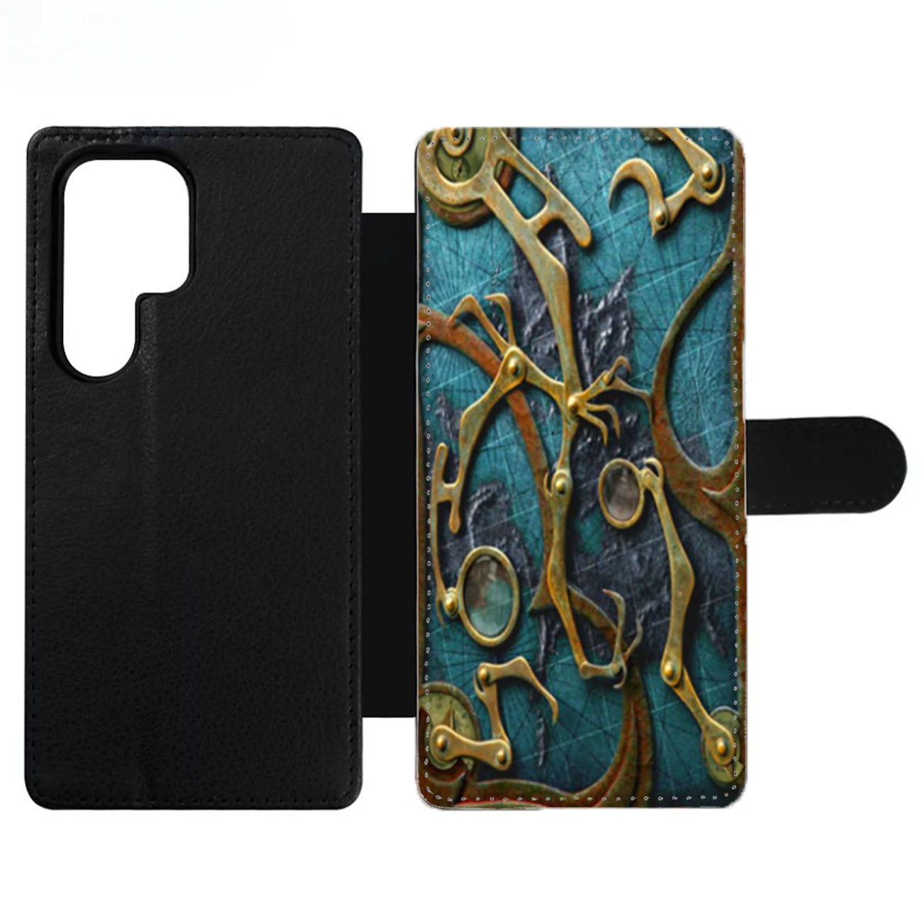 Steampunk Book Wallet Samsung Case