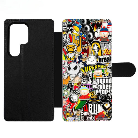 Sticker Wallet Samsung Case