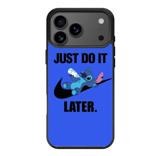 Stitch Just Do it Later Blue iPhone 17 Pro Max Case
