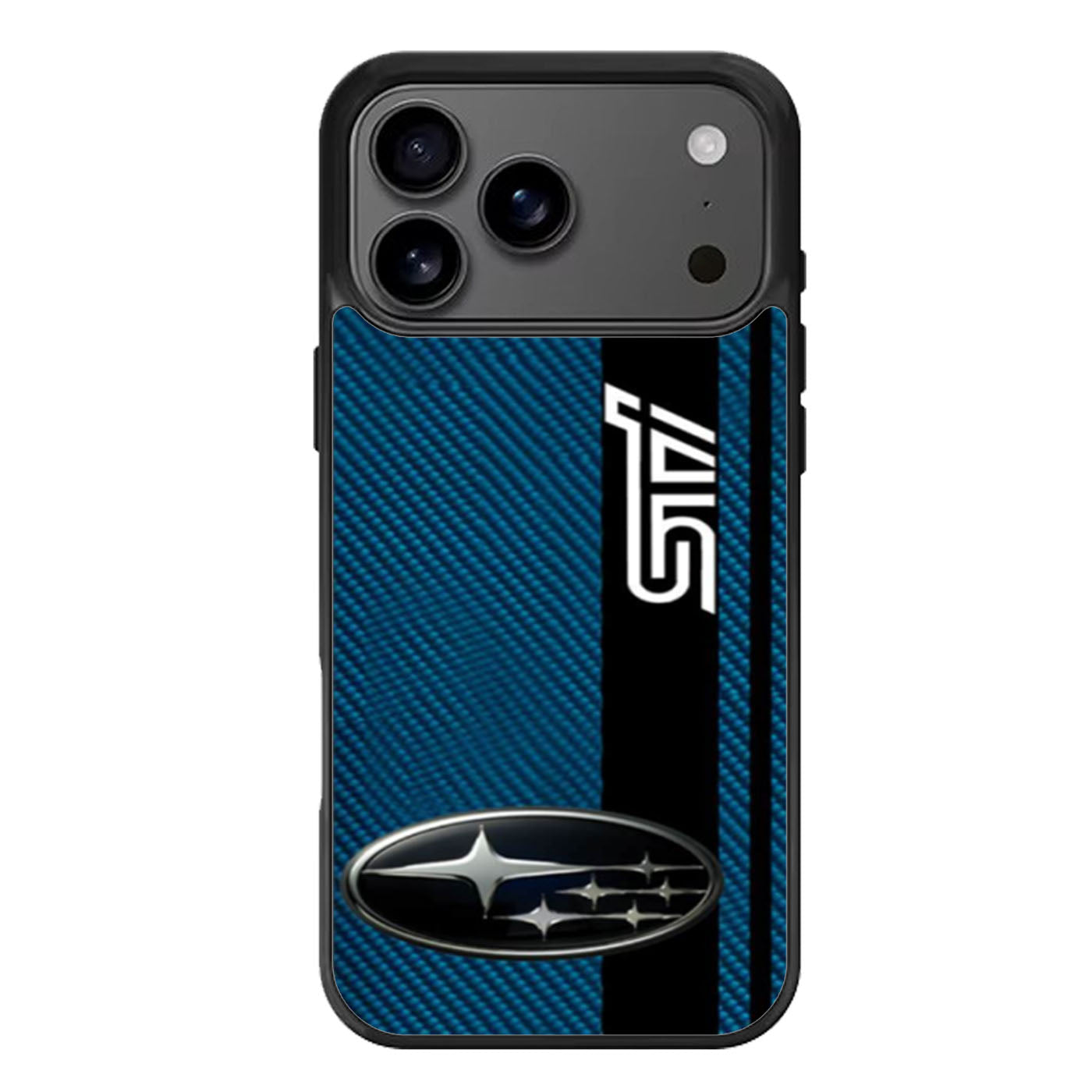 Subaru STI On A Field Of Simulated Blue iPhone 17 Pro Max Case