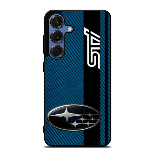 Subaru STI On A Field Of Simulated Blue Samsung S25 Ultra Case